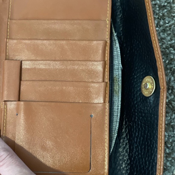 Black & Tan leather Wallet - Picture 4 of 6
